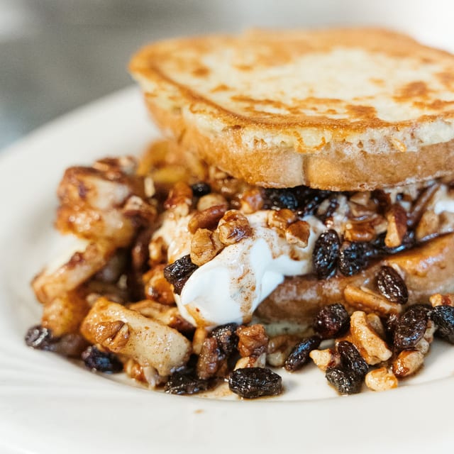 Favorite! Banana Foster Stuffed French Toast.
