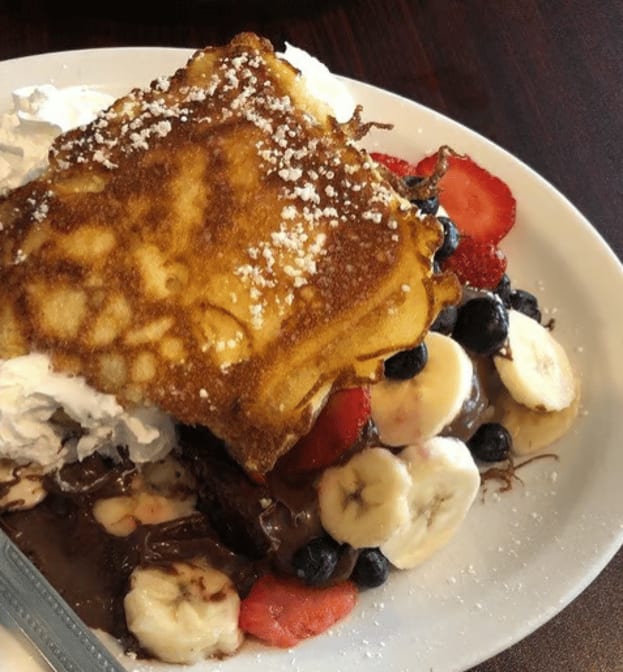 Loaded Banana French Toast.