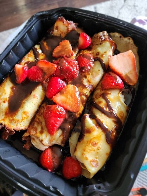 Lena's Cinnabon Crepe.