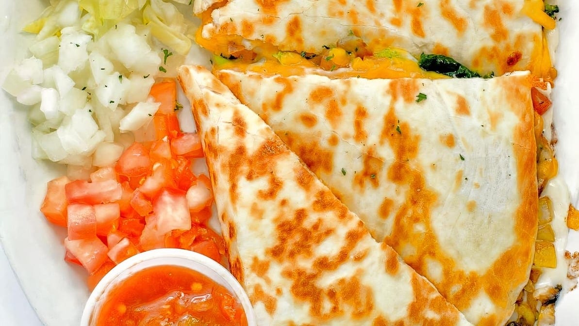 Veggie Quesadilla.