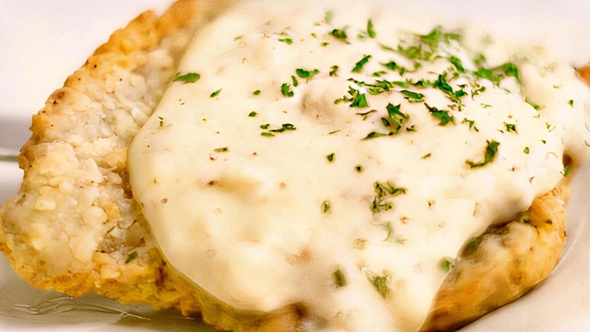 Country Fried Steak & Eggs.