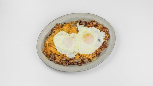 Meat Lover Hash.