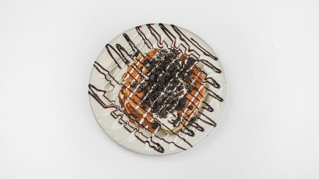Oreo Stuffed Pancakes.